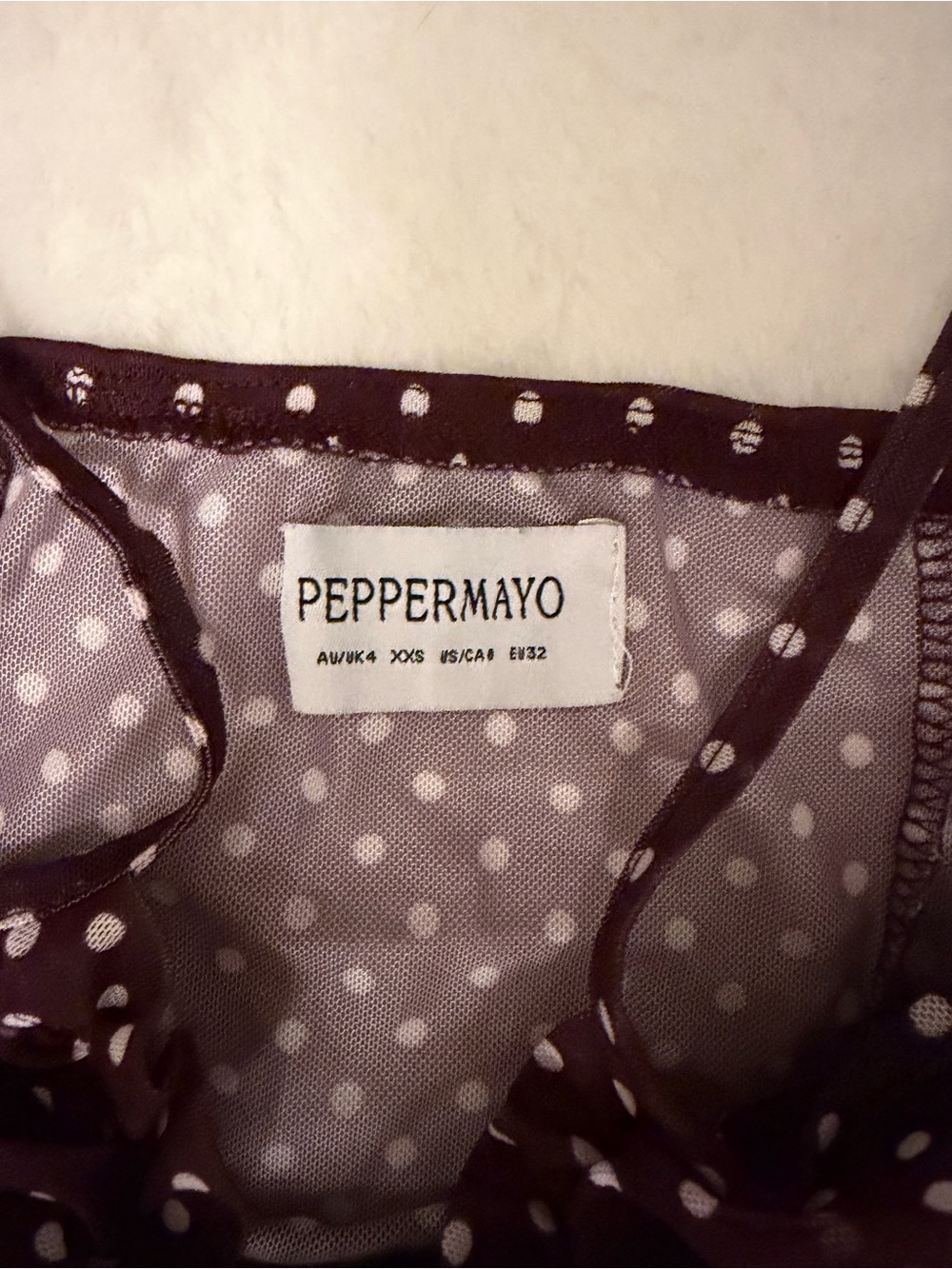 Skirt & Top Peppermayo Burgundy Polka Dot Midi Skirt & Top - Picture 7 of 8